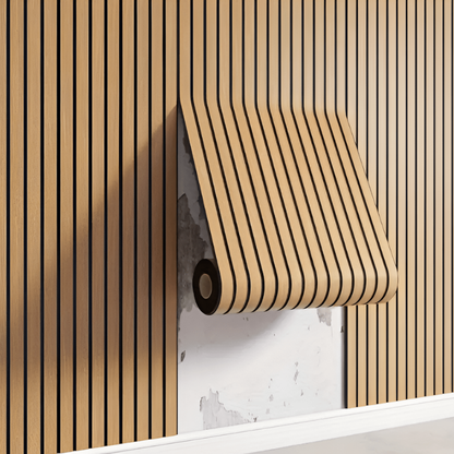 3D Wood Wall Panels Self-Adhesive - VibreMode