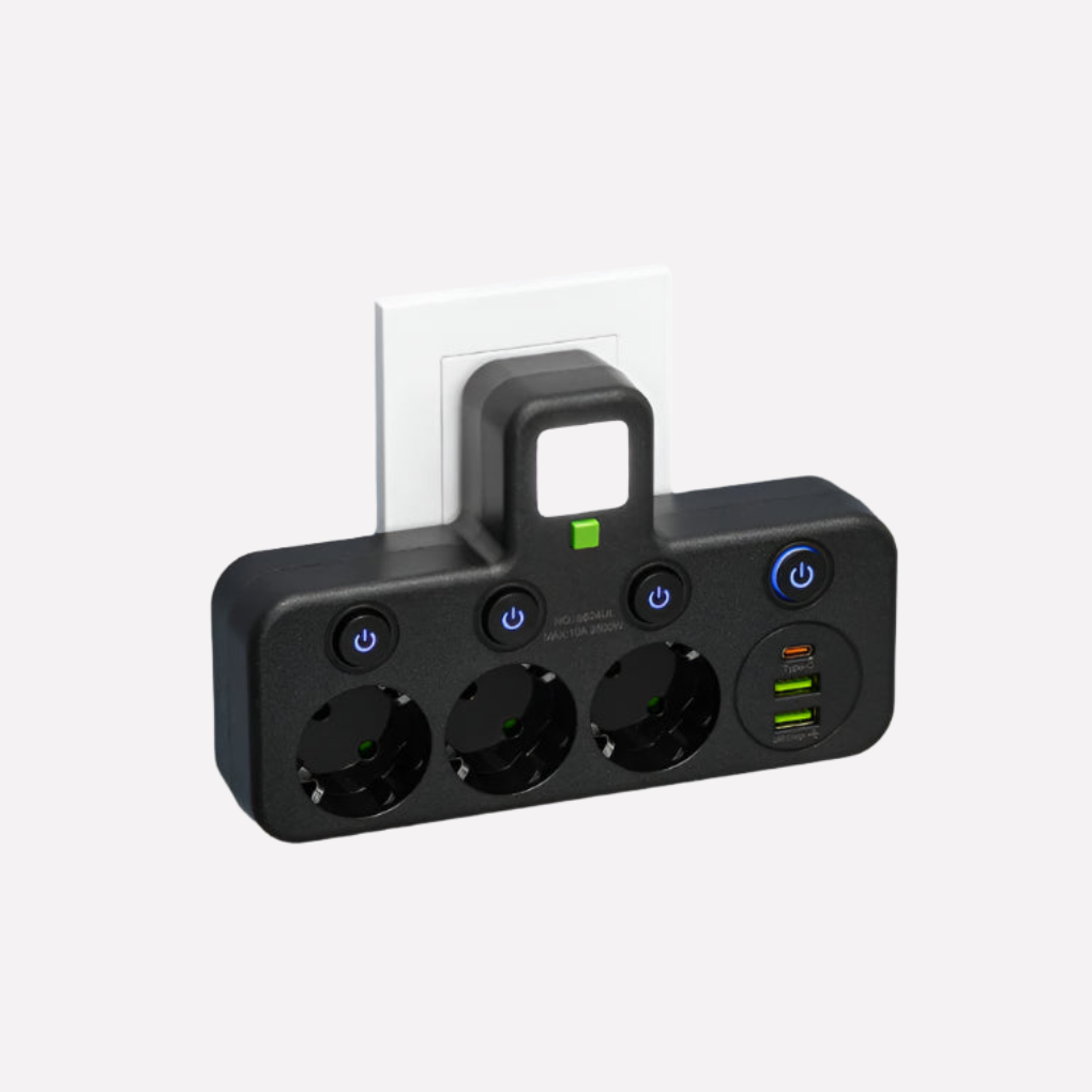 Power Strip With Usb And Type C Ports