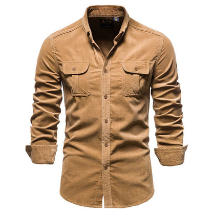Men's Corduroy Summer Shirt - VibreMode