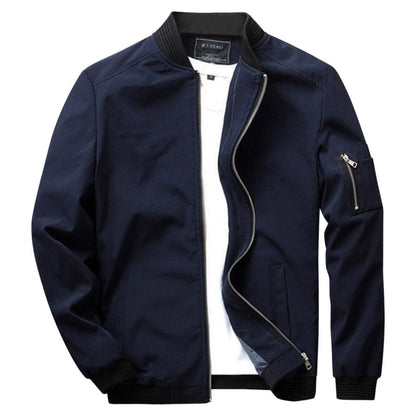 Men's Lightweight Zip-Up Jacket Practical Pocket - VibreMode