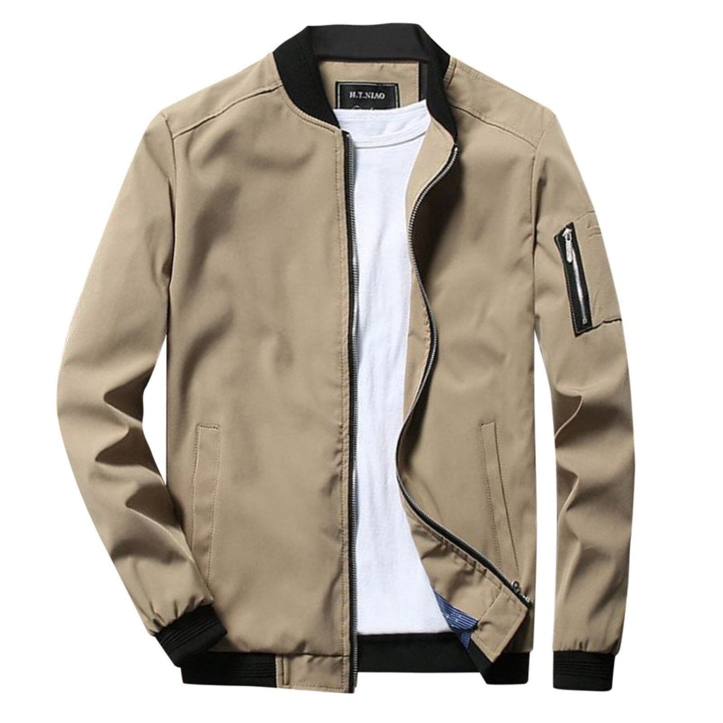 Men's Lightweight Zip-Up Jacket with Pocket