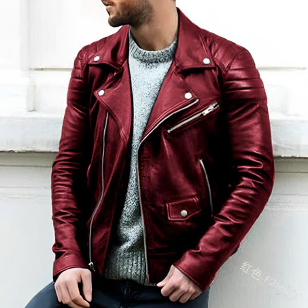 Genuine Leather Biker Jacket