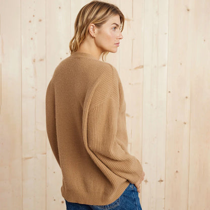 Soft Spacious Cashmere Sweater Cardigan
