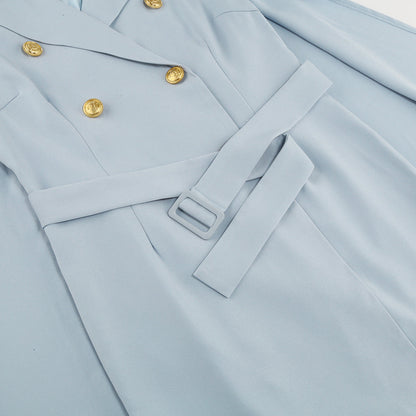 Ladies Classic Coat Dress with Waist Belt