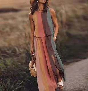 Women's Maxi Dress Graphic Print Summer