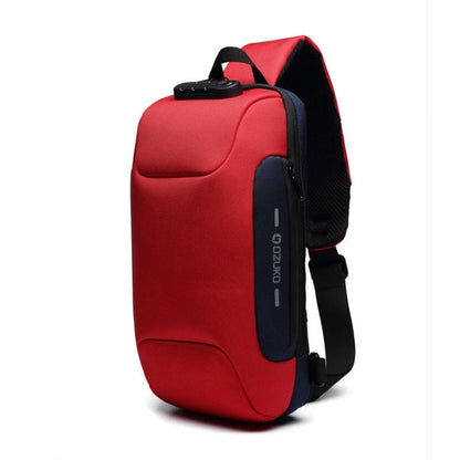 Secure Tech Crossbody Bag Travel USB Port Hidden Pockets