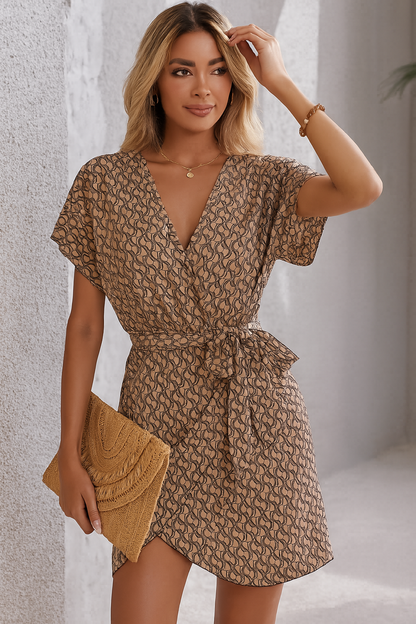 Women's Printed Mini Dress - VibreMode