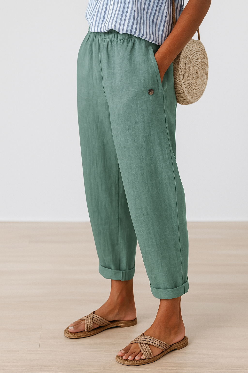 Wanda | Fashionable Trousers With Slant Pockets