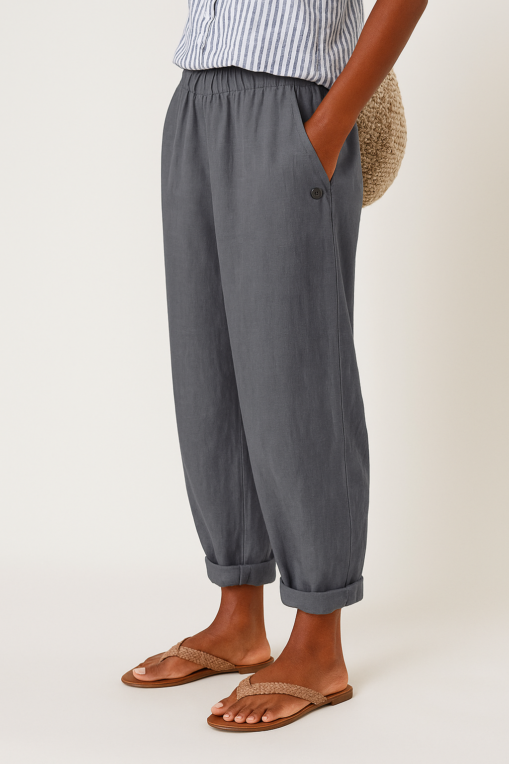 Wanda | Fashionable Trousers With Slant Pockets