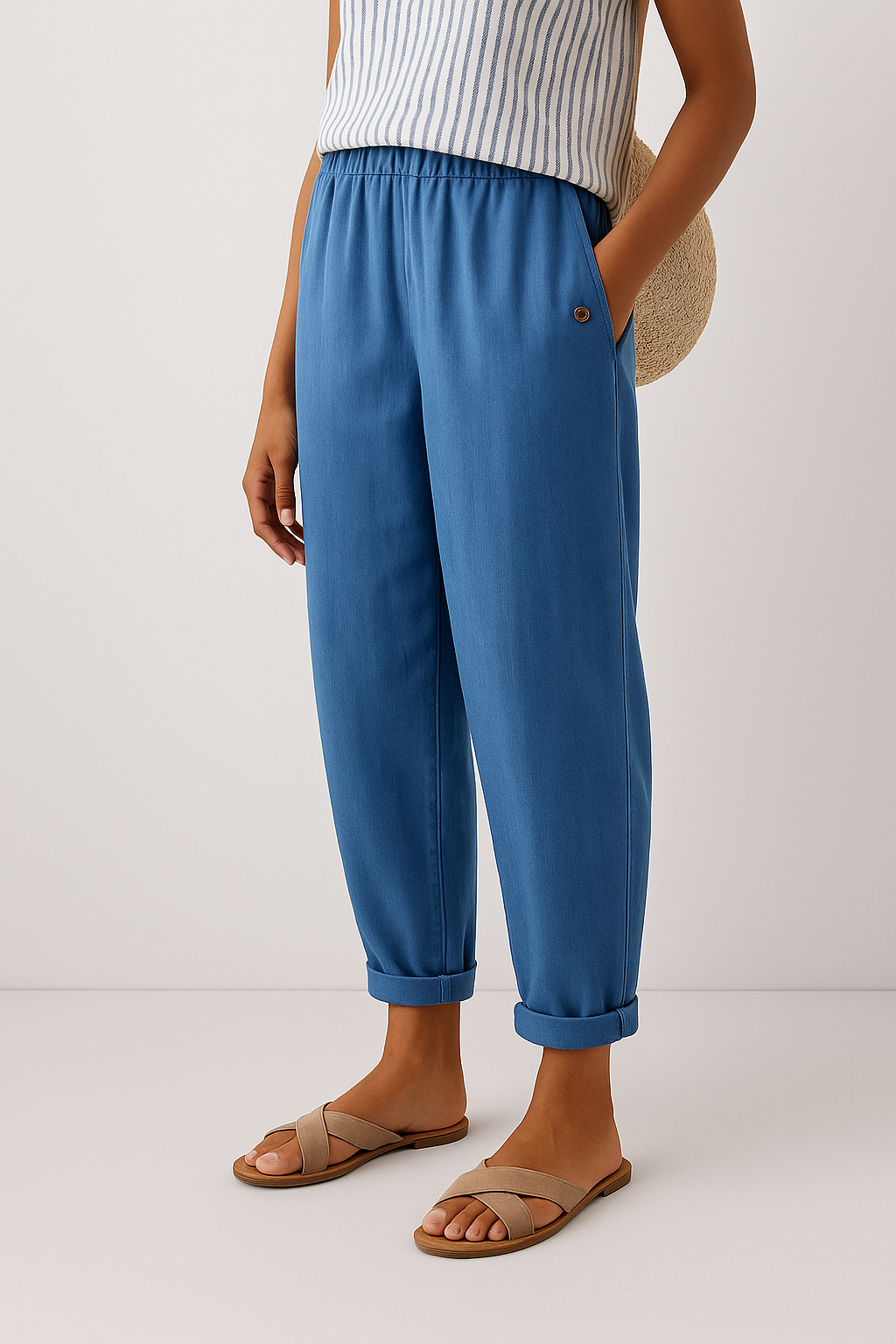 Wanda | Fashionable Trousers With Slant Pockets