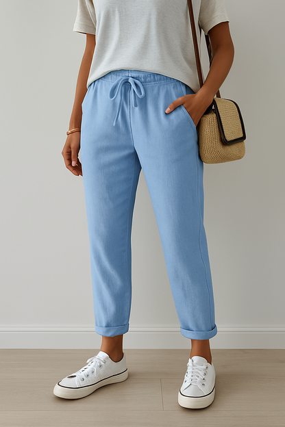 Linen Blend Weekender Pants Breathable