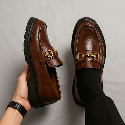 Classic Mens Leather Slip On Shoes