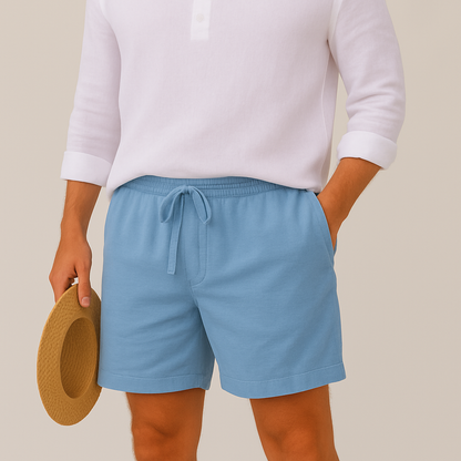 Men's Linen Summer Shorts Lightweight Relaxed Fit