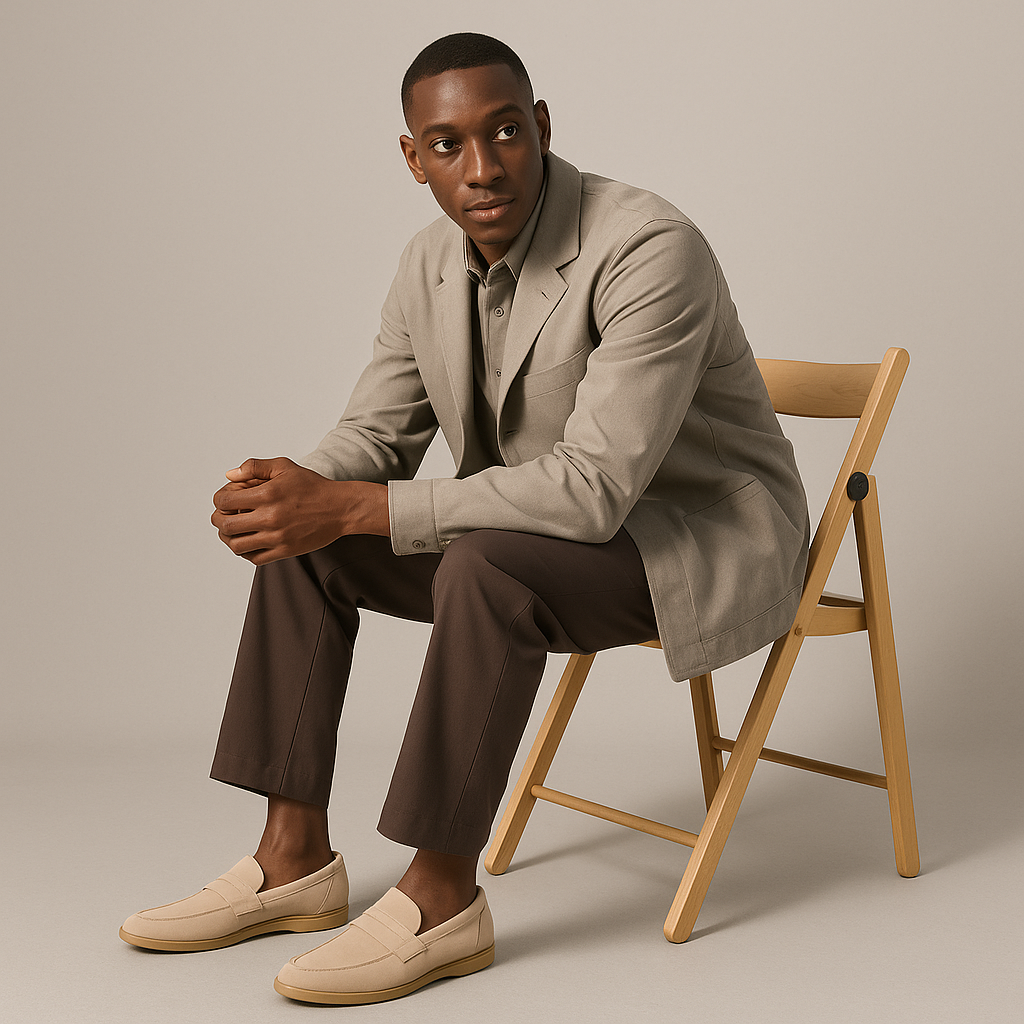 Men's Suede Slip On Loafers Comfortable