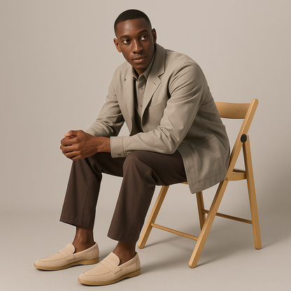 Men's Suede Slip On Loafers Comfortable