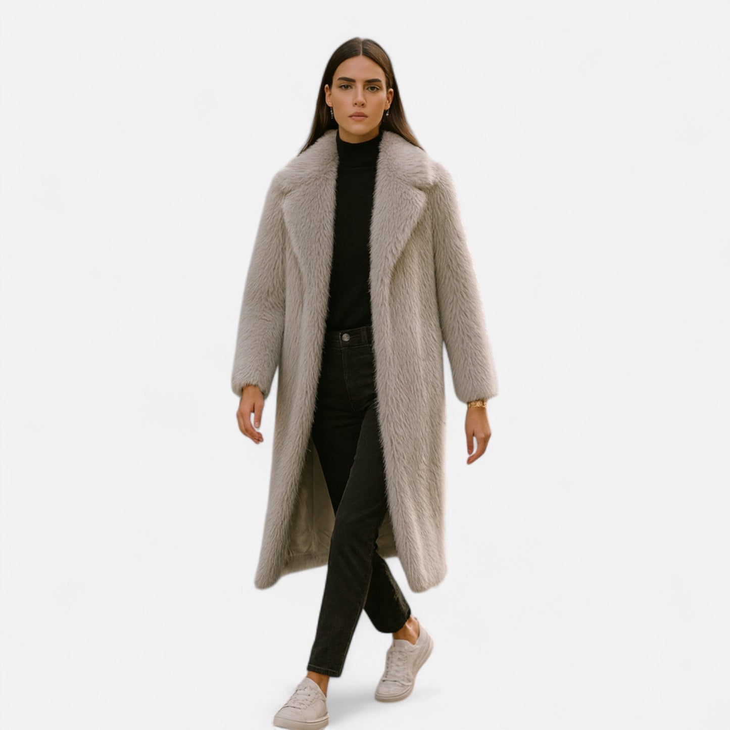 Warm Women's Faux Fur Winter Parka Coat