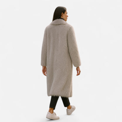 Women's Long Fur Coat Full Length Design
