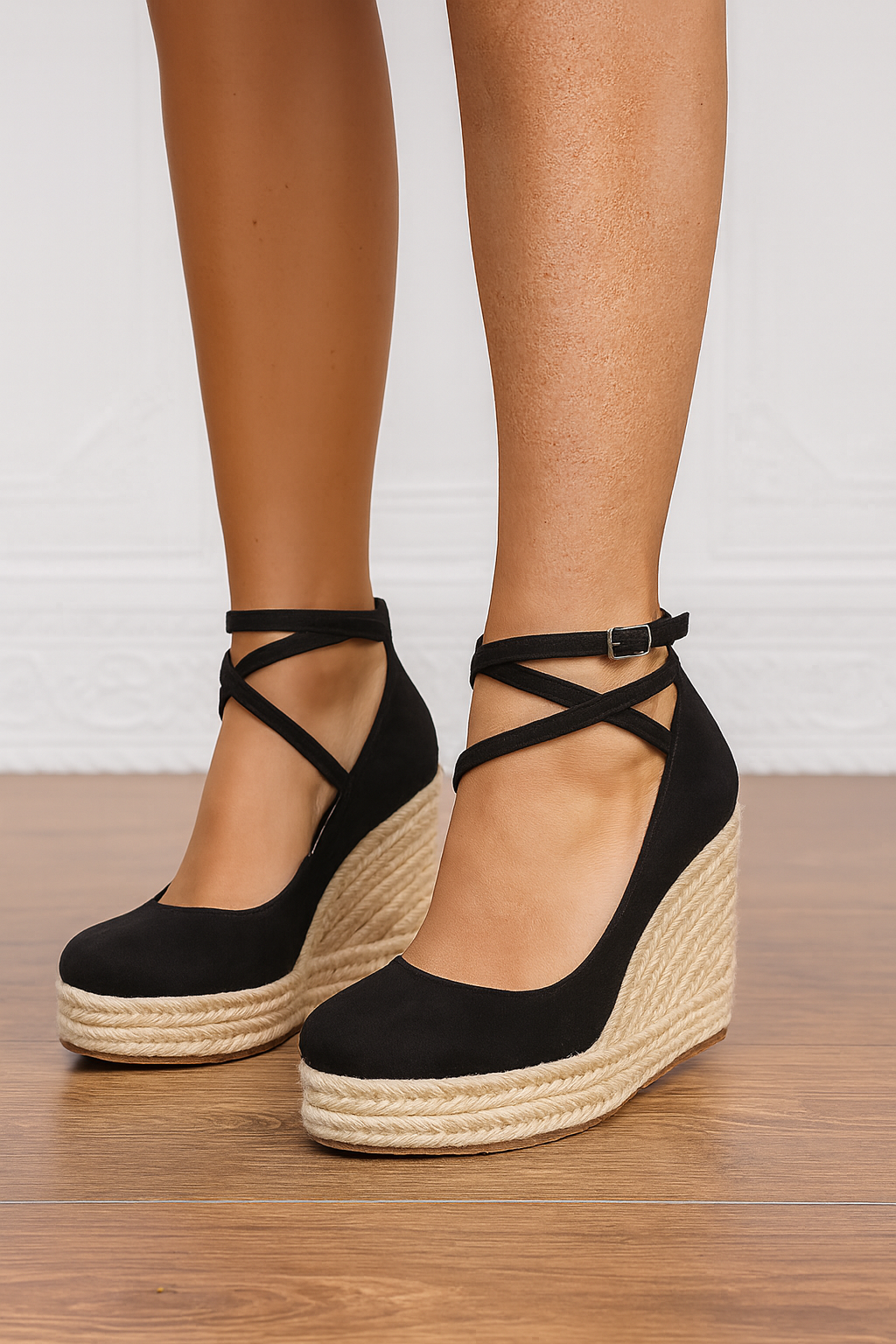 Comfortable Summer Buckle Strap High Heel Sandals - VibreMode