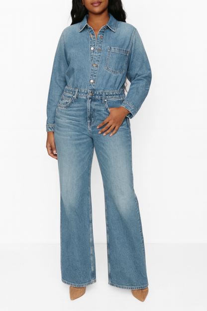 Women's Denim Jumpsuit - VibreMode