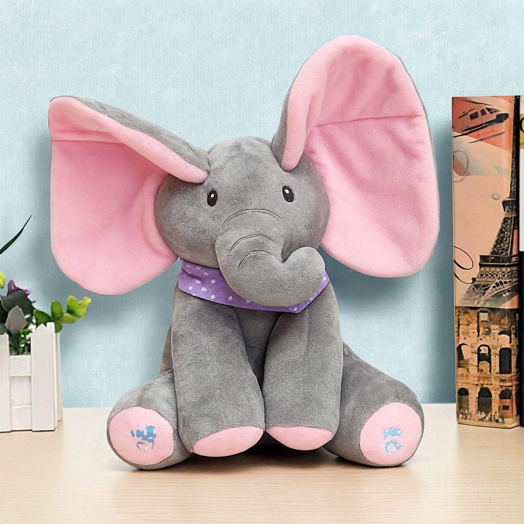 Elephant Plush Toy Peek A Boo