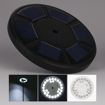 Solar Powered Flagpole Light 26 LEDs