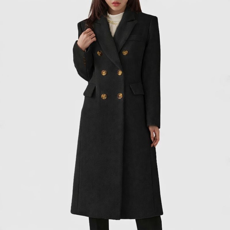 Women's Double-Breasted Tailored Coat