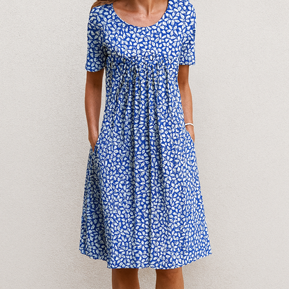 Women's Floral Ruffle Summer Dress
