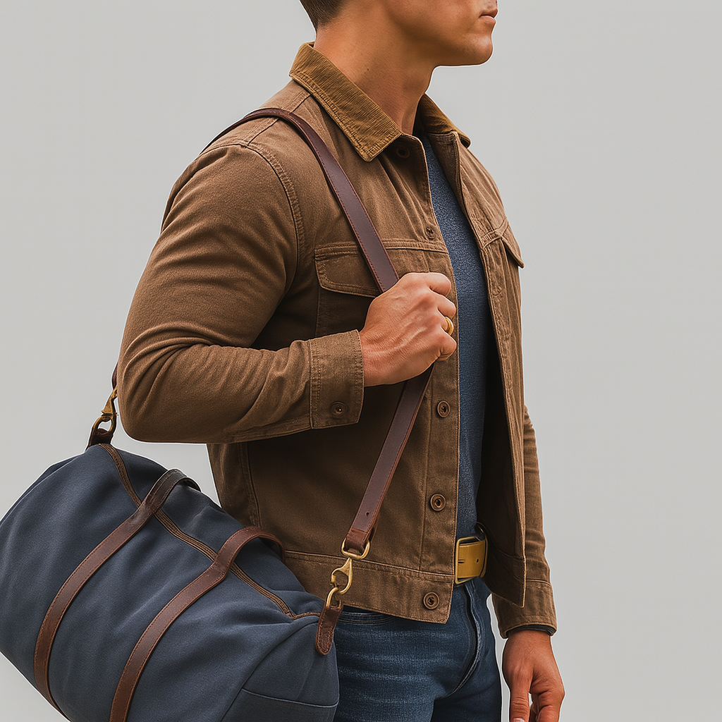 Men's Rugged Outdoor Jacket Button Front