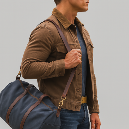 Men's Rugged Outdoor Jacket Button Front