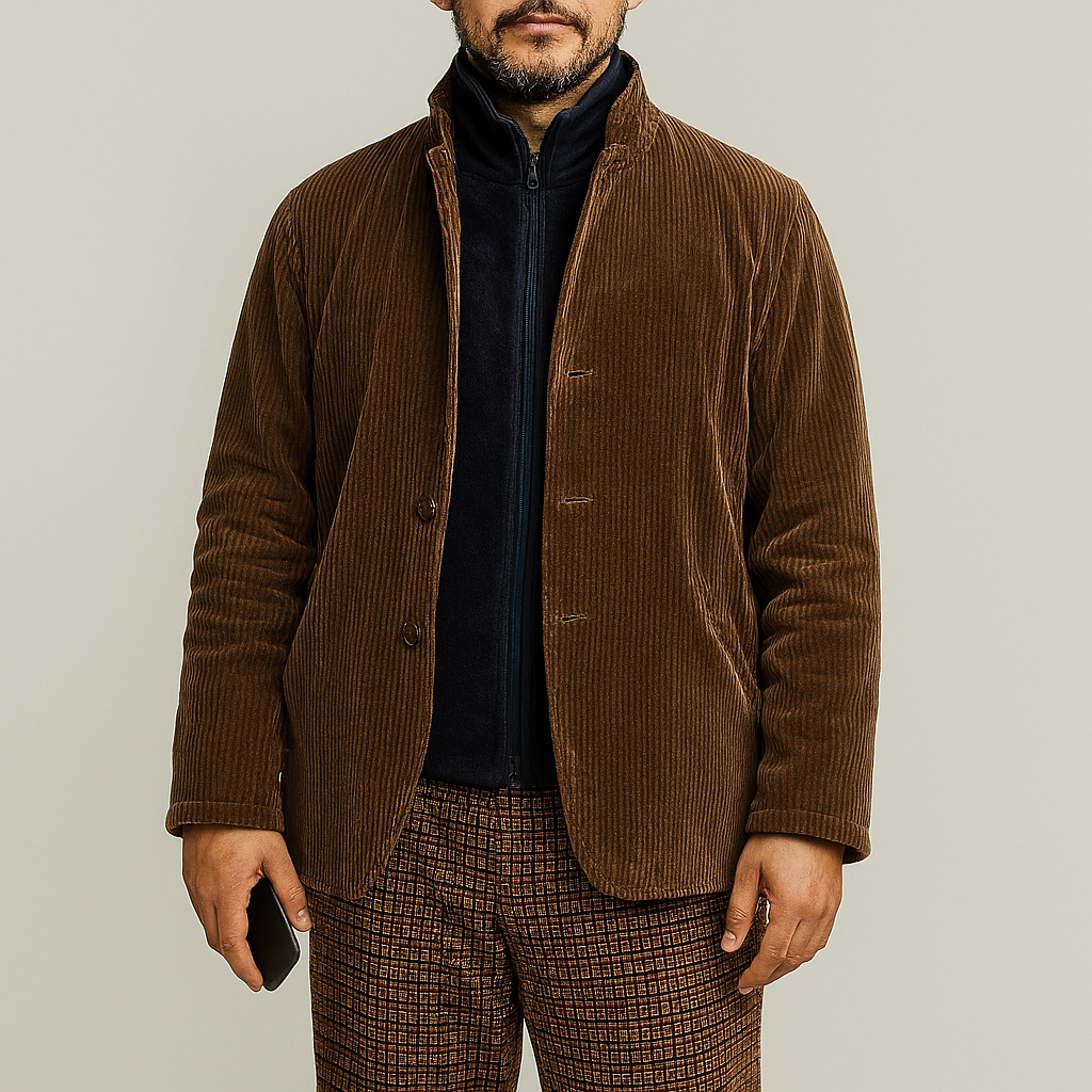 Mens Casual Solid Jacket