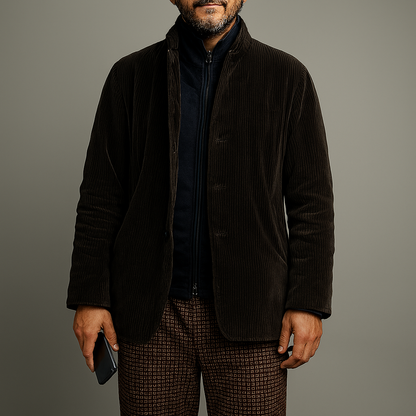 Mens Casual Solid Jacket - VibreMode