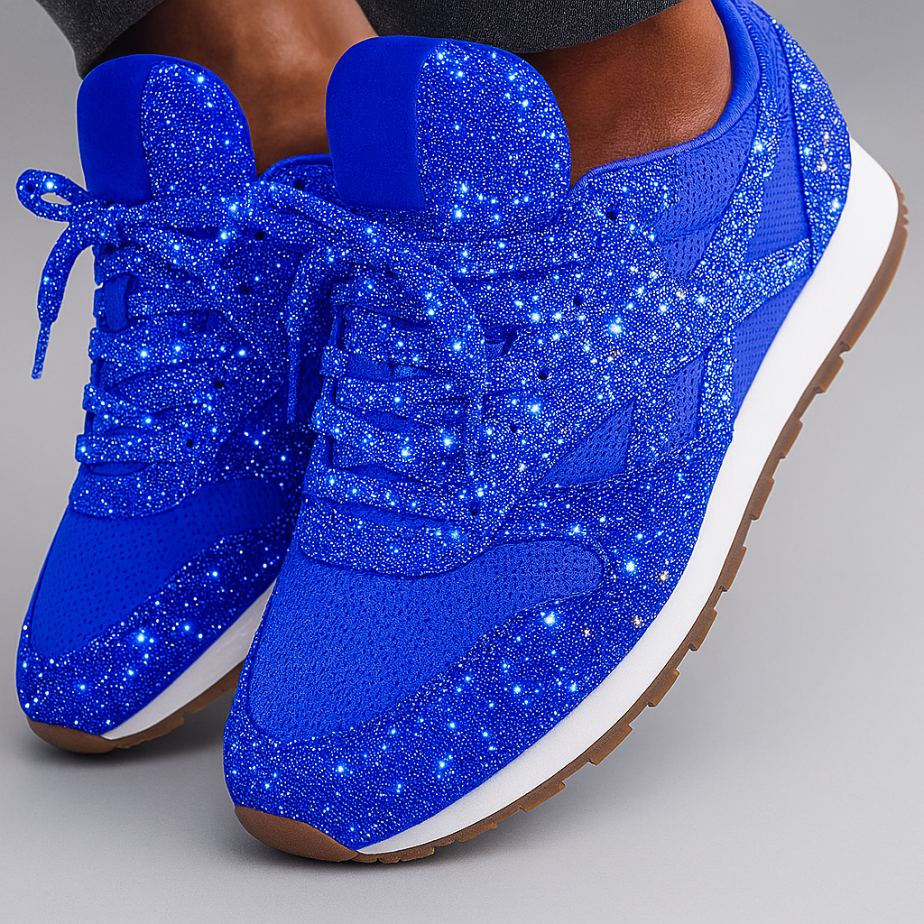 Women's Glitter Sneakers Chunky