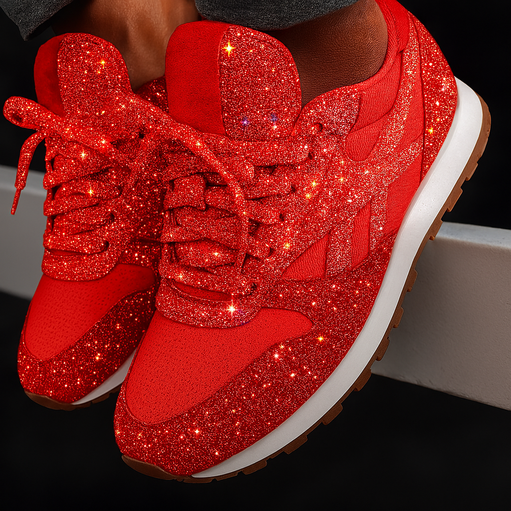Women's Glitter Sneakers Chunky - VibreMode
