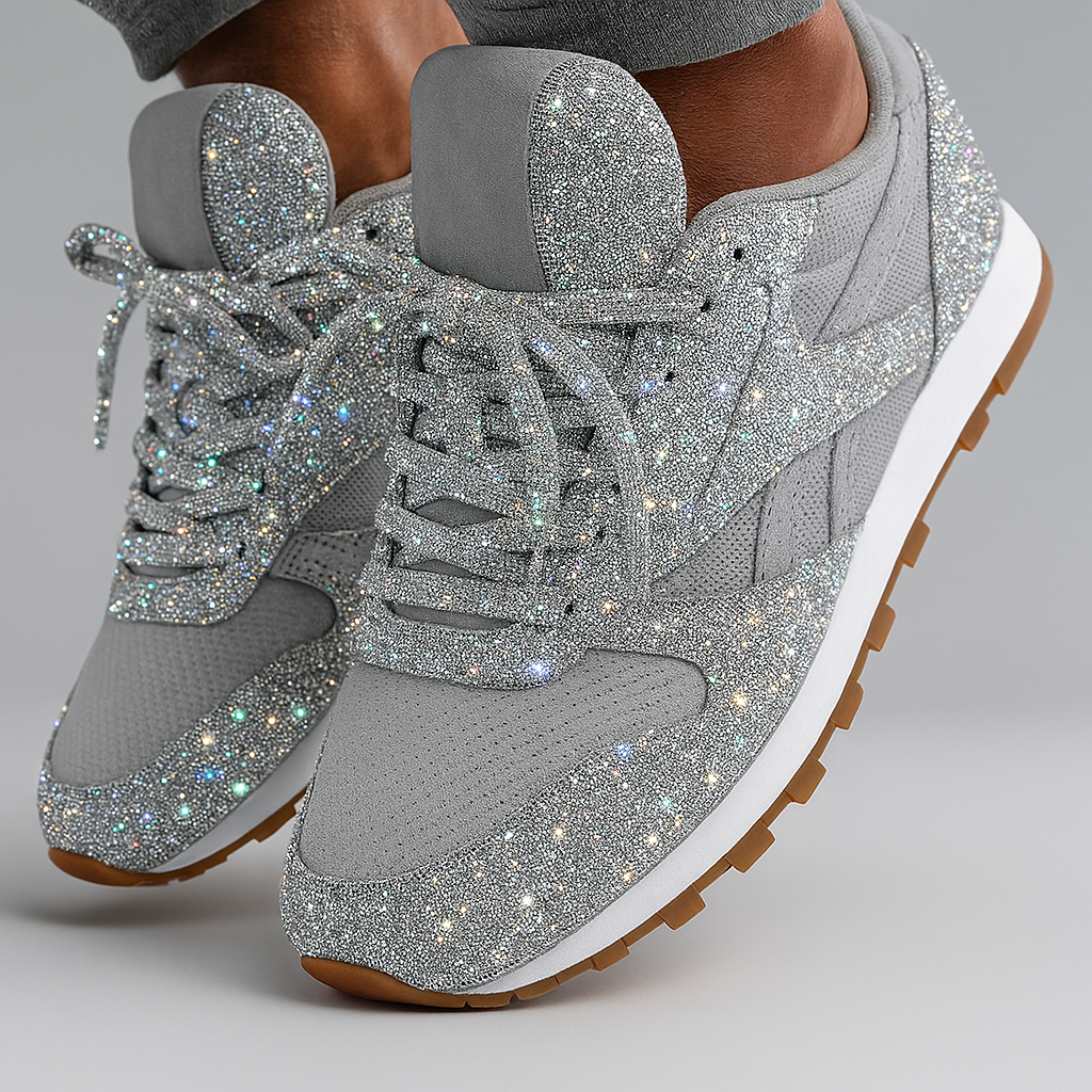 Women's Glitter Sneakers Chunky