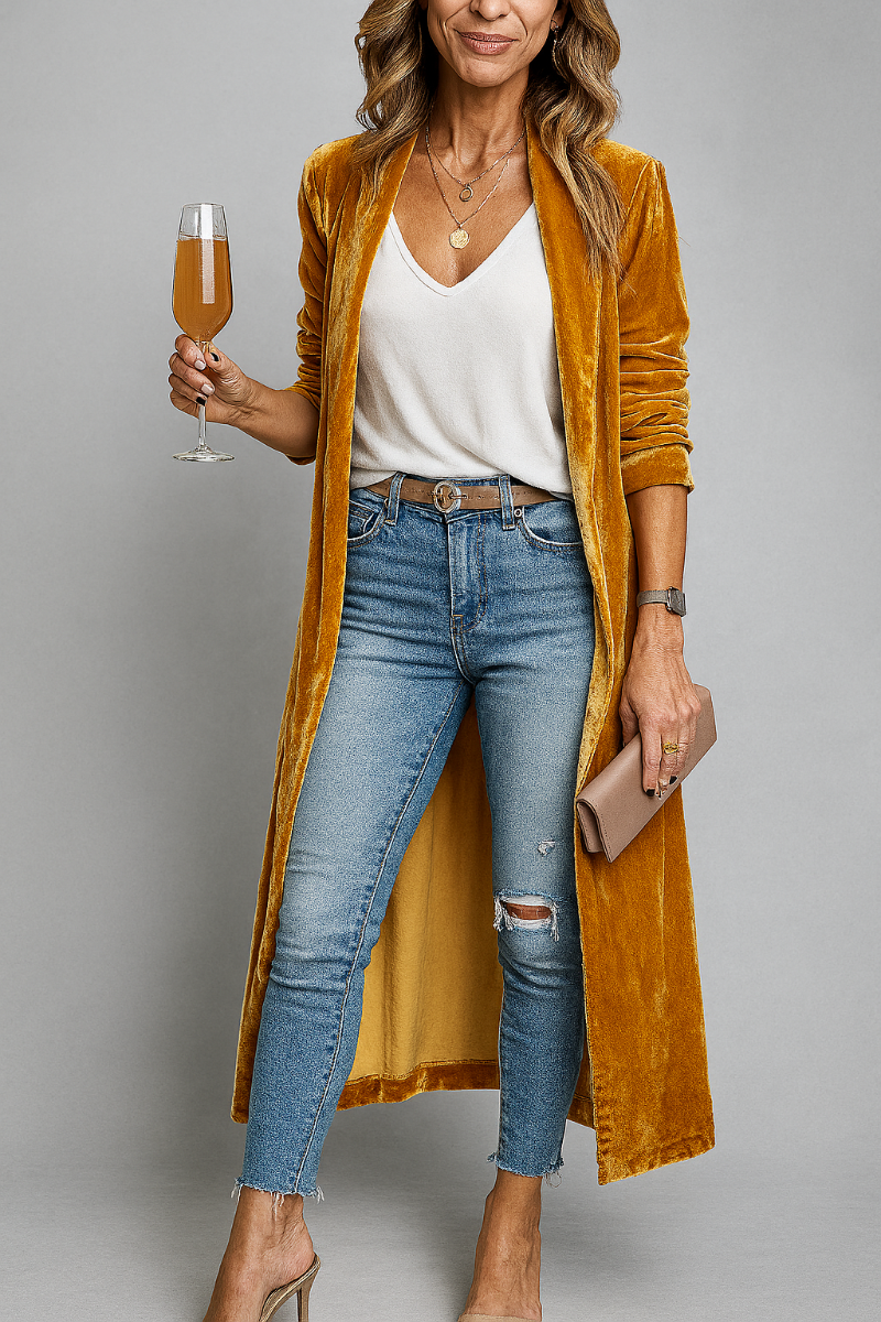 Women's Long Duster Cardigan Sweater - VibreMode
