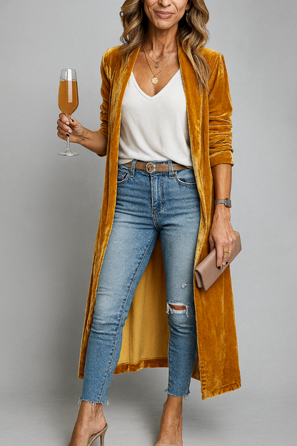 Women's Long Duster Cardigan Sweater - VibreMode