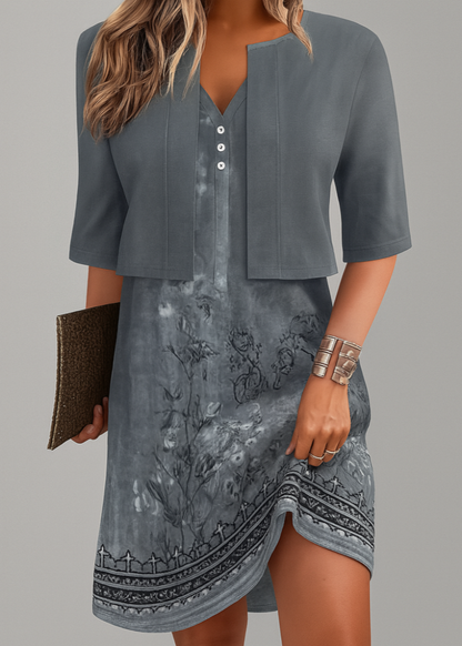 Women's Two Piece Long Skirt Dress