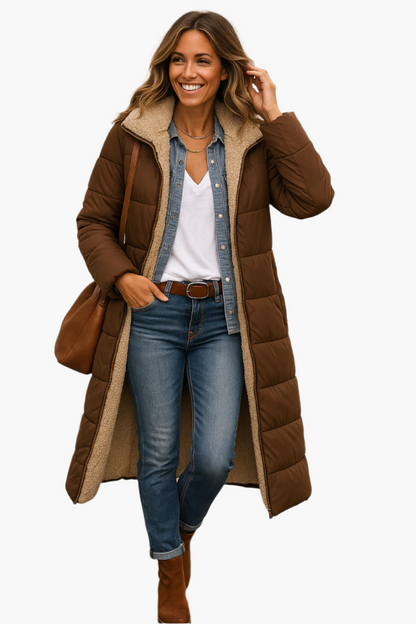 Warm Women's Lightweight Down Puffer Coat