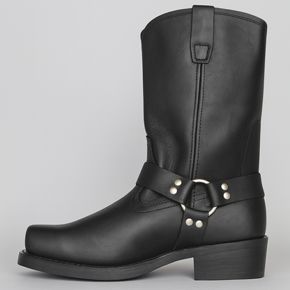 Women's Vintage Cowboy Boots Durable Leather Brown - VibreMode