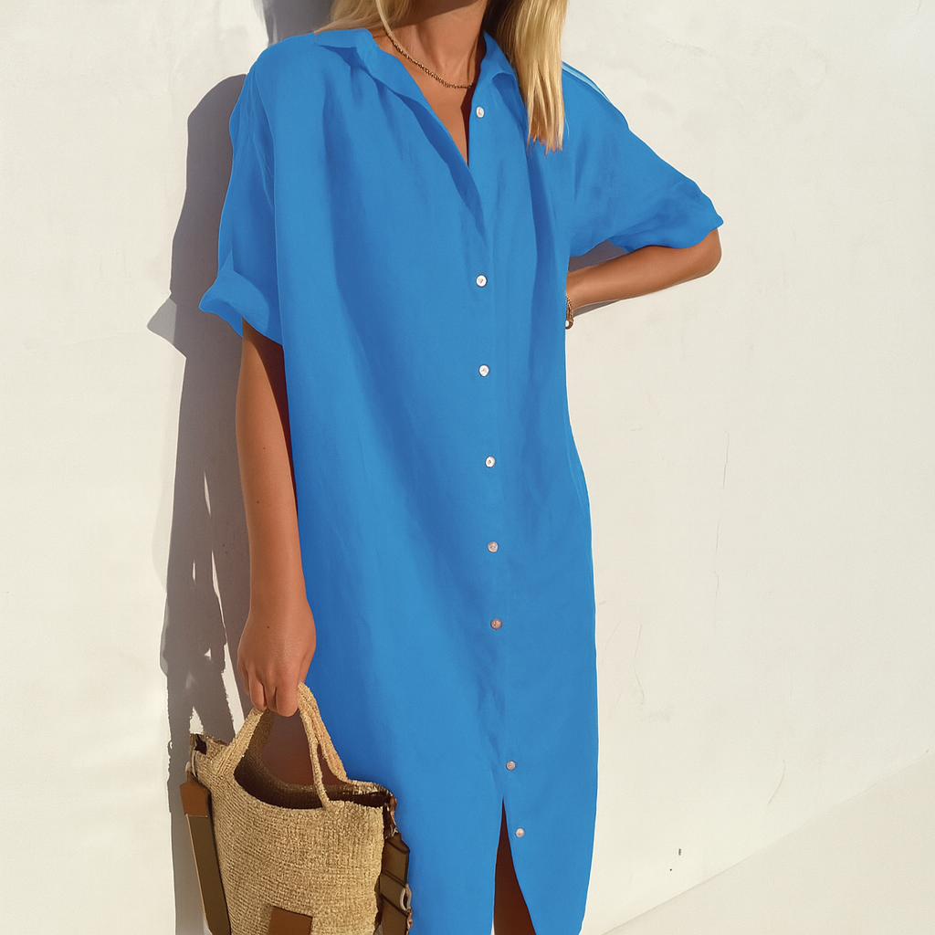Women's Linen Shirt Dress