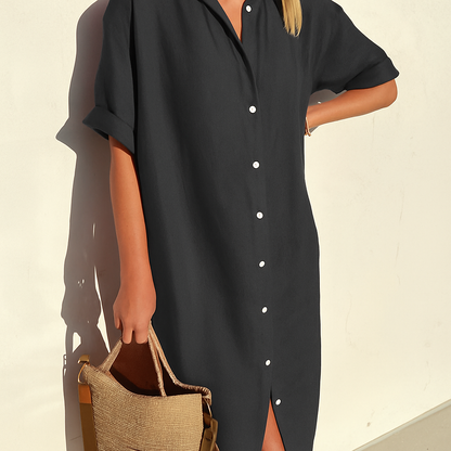 Women's Linen Shirt Dress