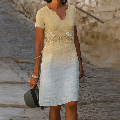 Women's V Neck Casual Dress
