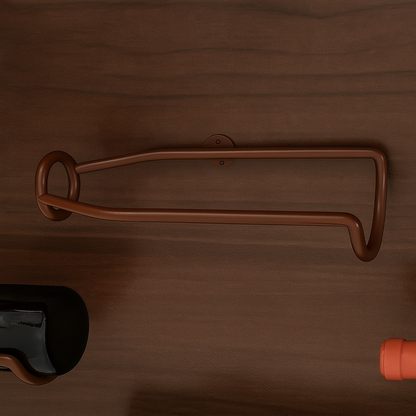Wall Mounted Iron Wine Rack 5 Piece Set