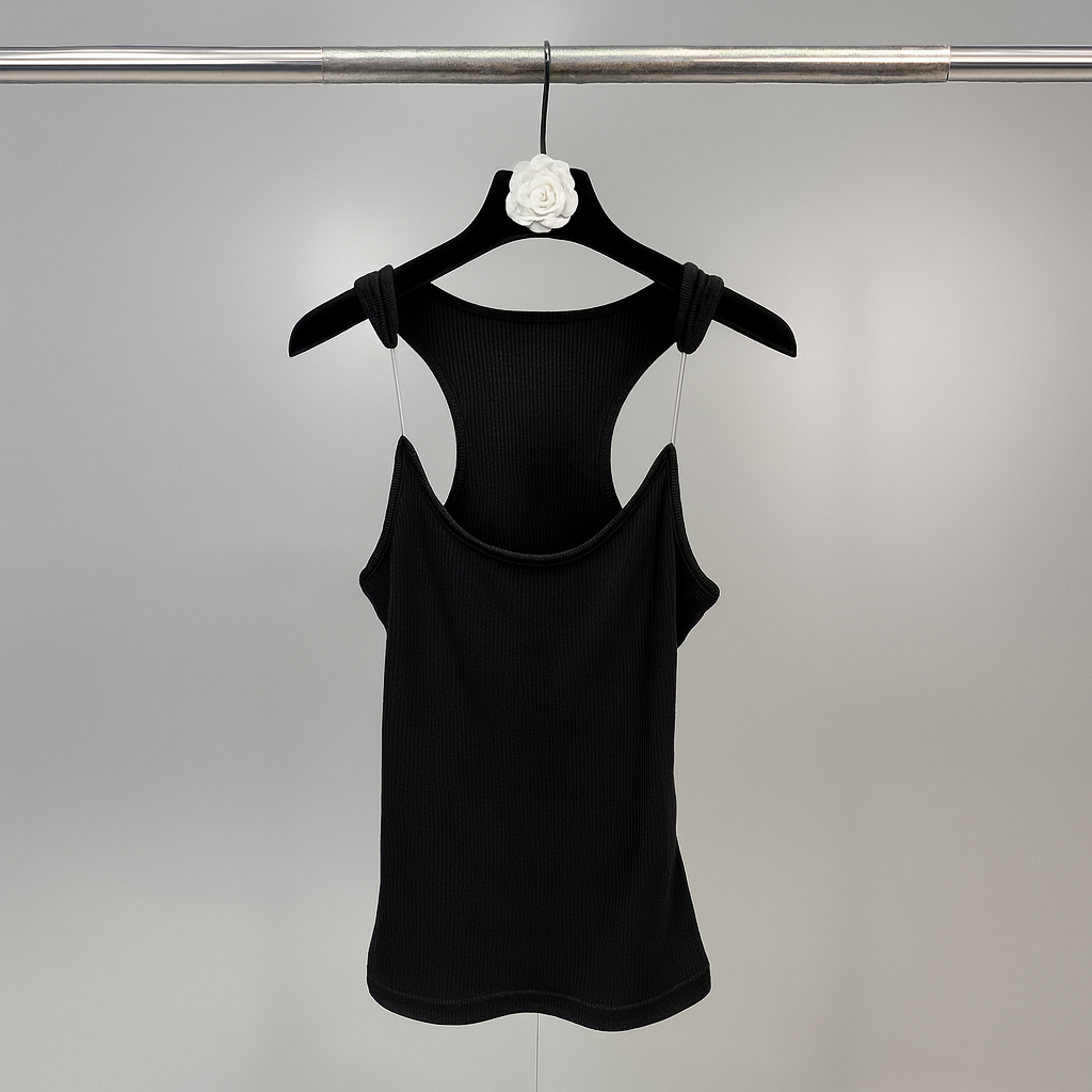 Women's Ribbed Tank Invisible Strap
