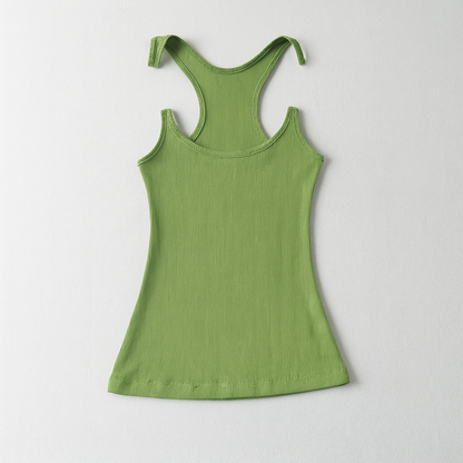 Women's Ribbed Tank Invisible Strap - VibreMode
