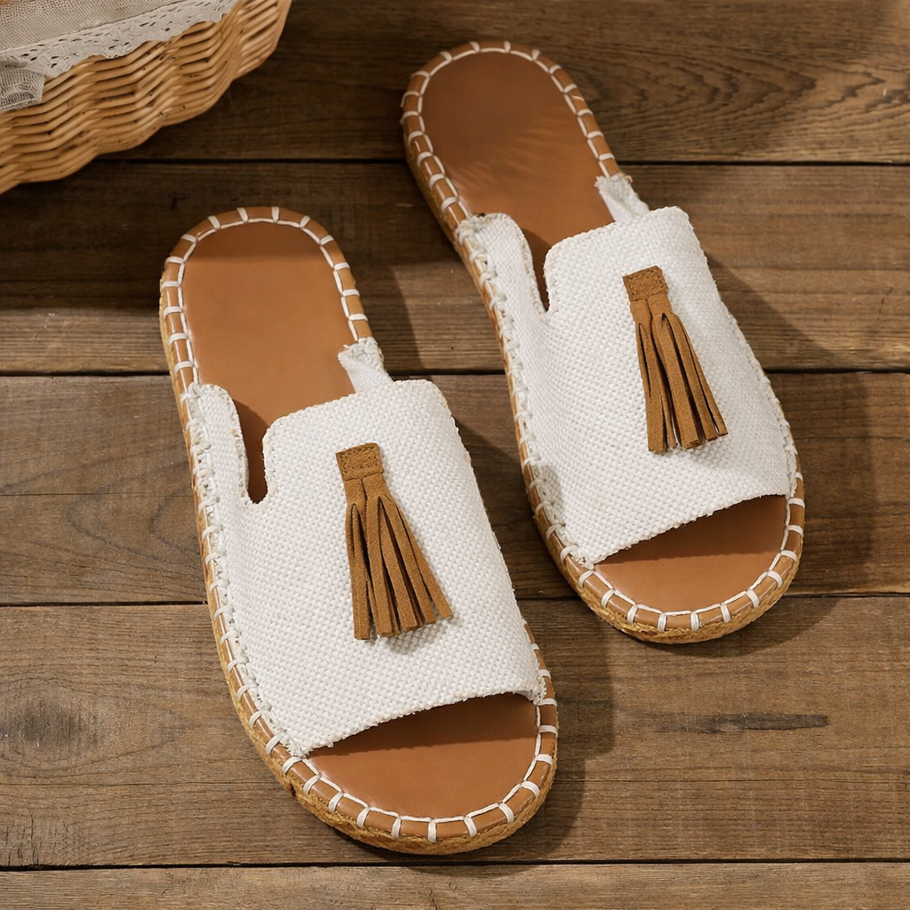 Relaxed Fit Slip On Sandals