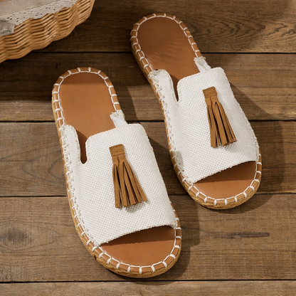 Relaxed Fit Slip On Sandals