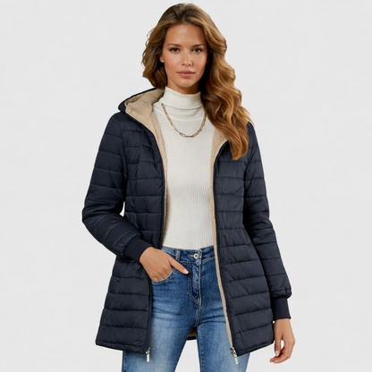 Warm Faux Fur Lined Parka Coat