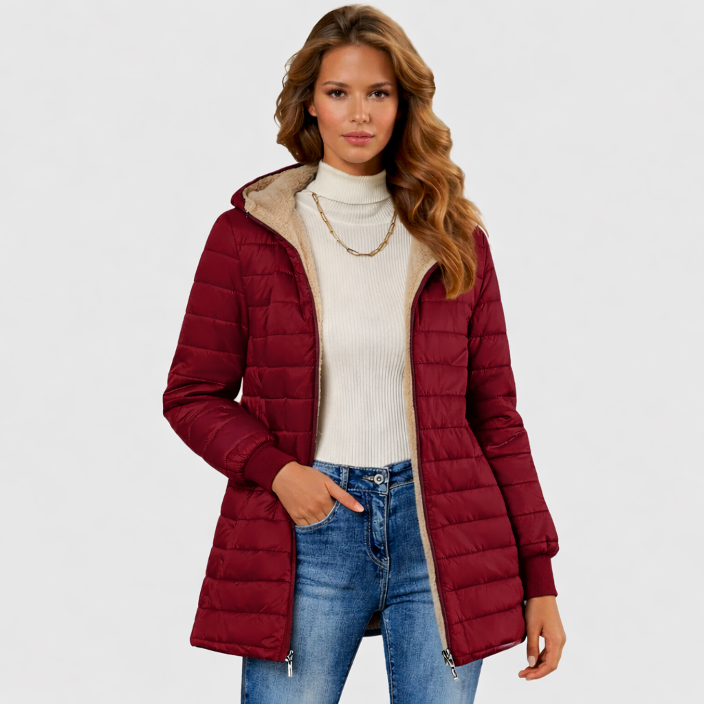 Warm Faux Fur Lined Parka Coat