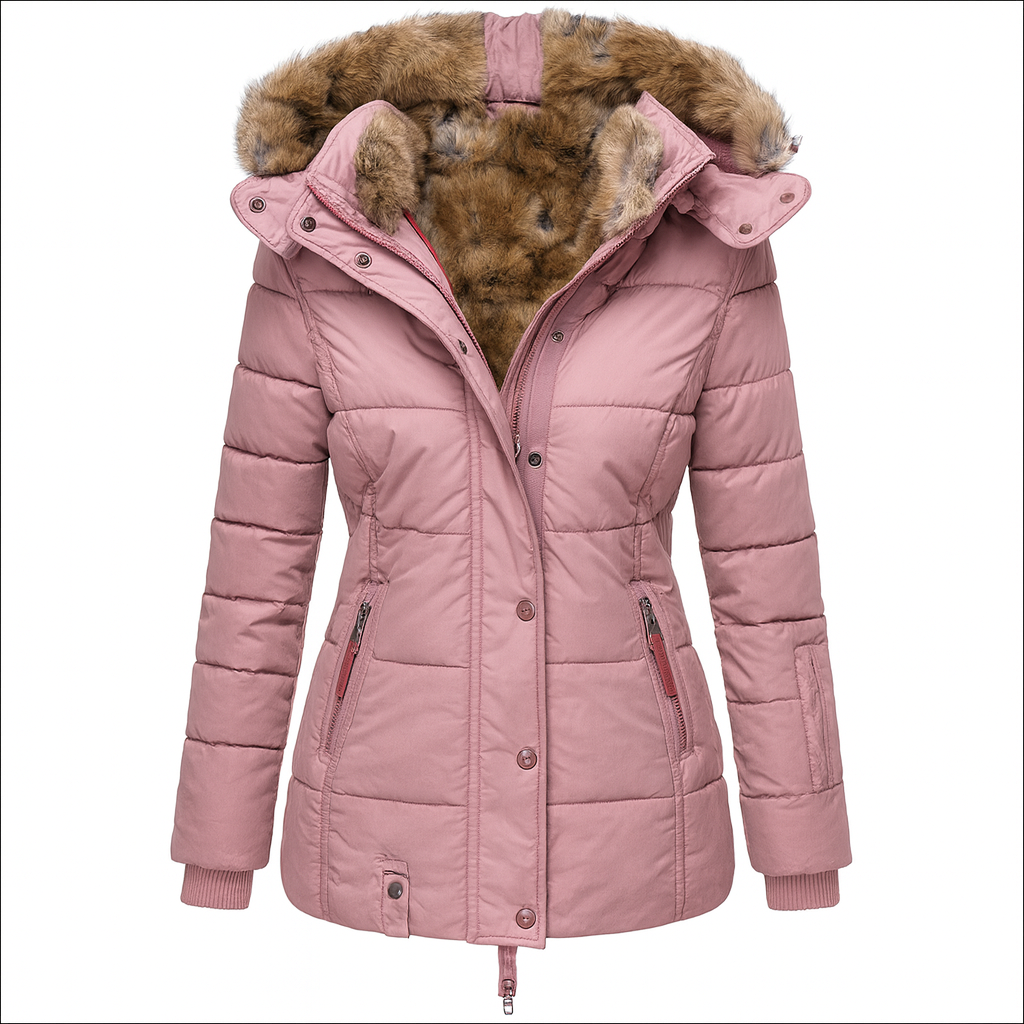 Women's Fur Hooded Parka Jacket